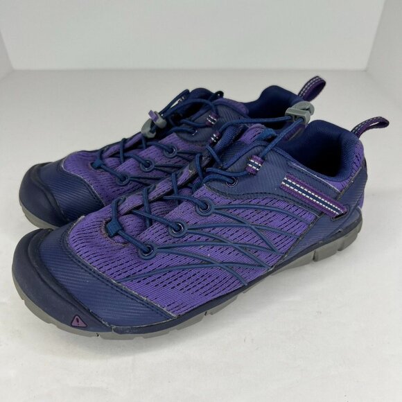 Keen Boys CD-C 011119 Blue Purple Lace Up Round Toe Low Size 5Y Athletic Shoes - Picture 1 of 9
